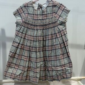 Bonpoint Multicolor Smocked Dress